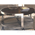 Steel stainless structure cafe table